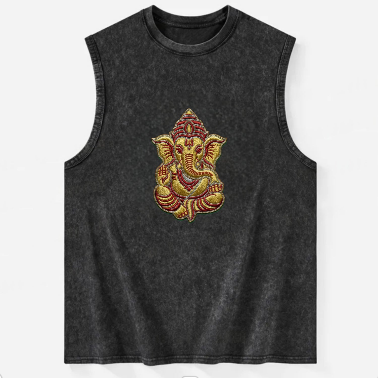 Ganesh - Vintage Washed Tank - Black