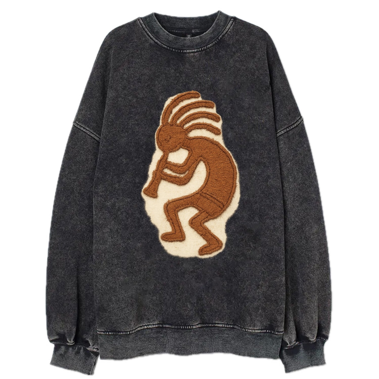 Kokopelli  - Vintage Sweatshirt - Black