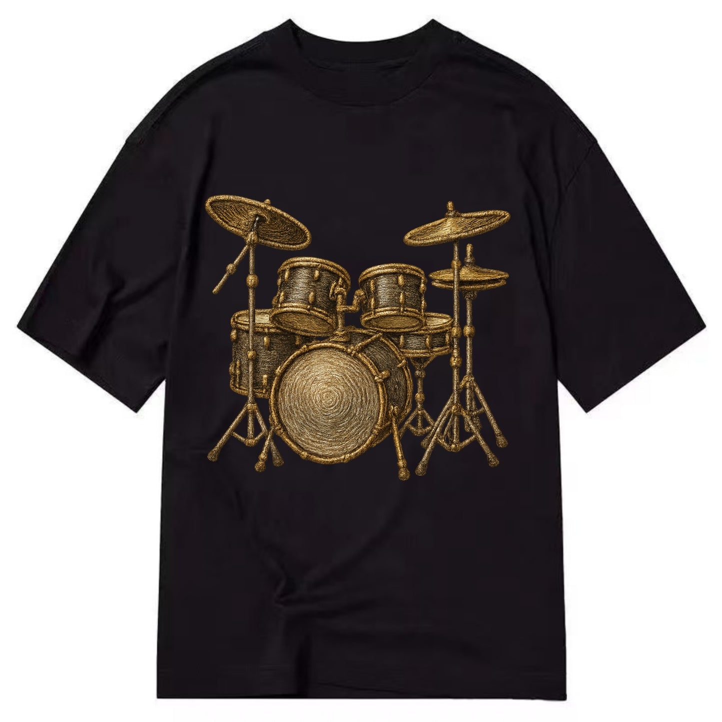 Drum Kit  - Classic T-shirt - Black