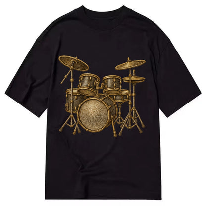 Drum Kit  - Classic T-shirt - Black