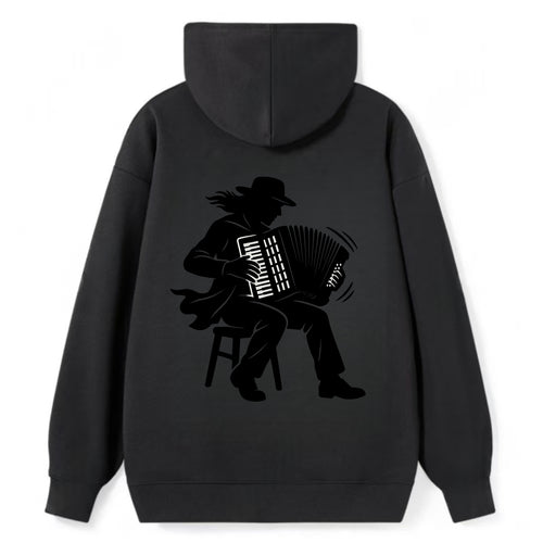 Accordion player street musician - Classic Pullover Hoodie