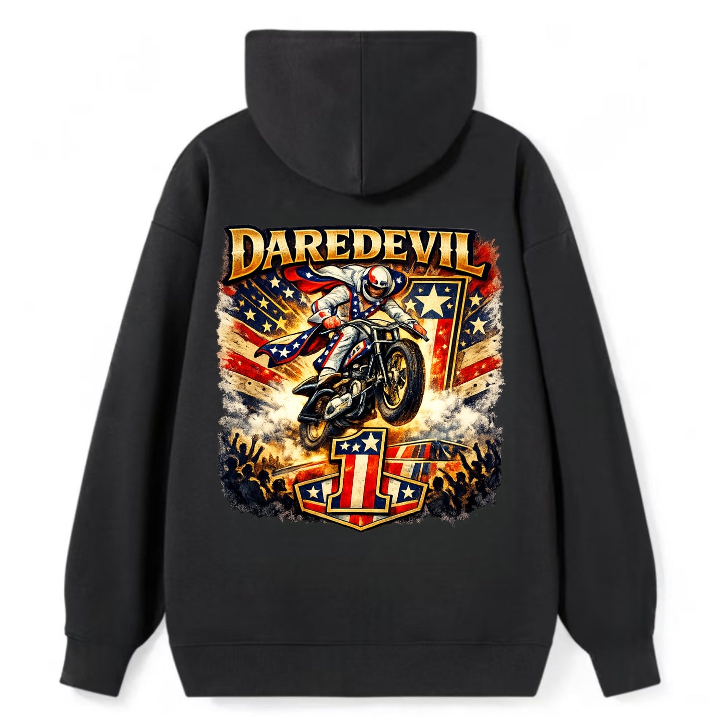 Daredevil Stunt Rider - Classic Pullover Hoodie - Black
