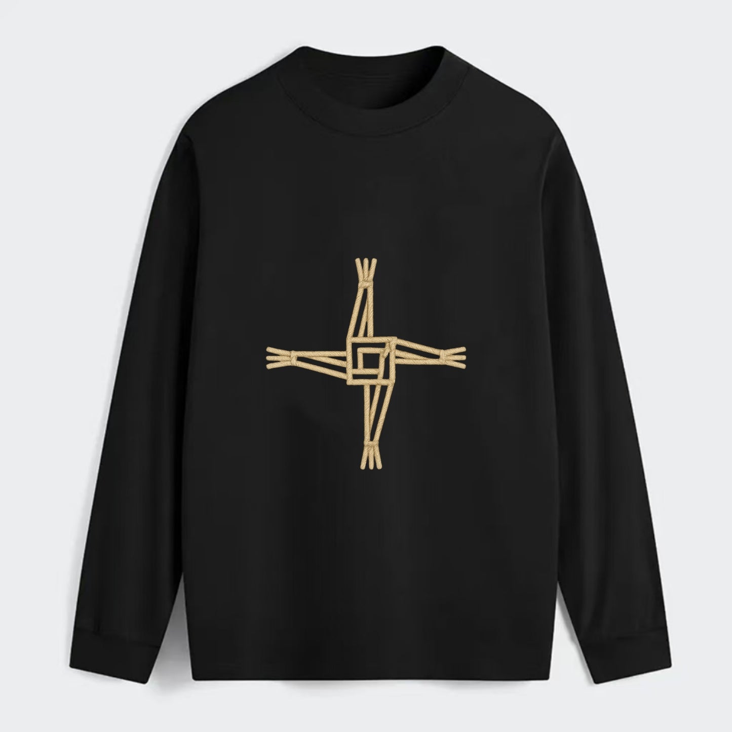 Saint Brigid's Cross  - Classic Long Sleeve Shirt - Black