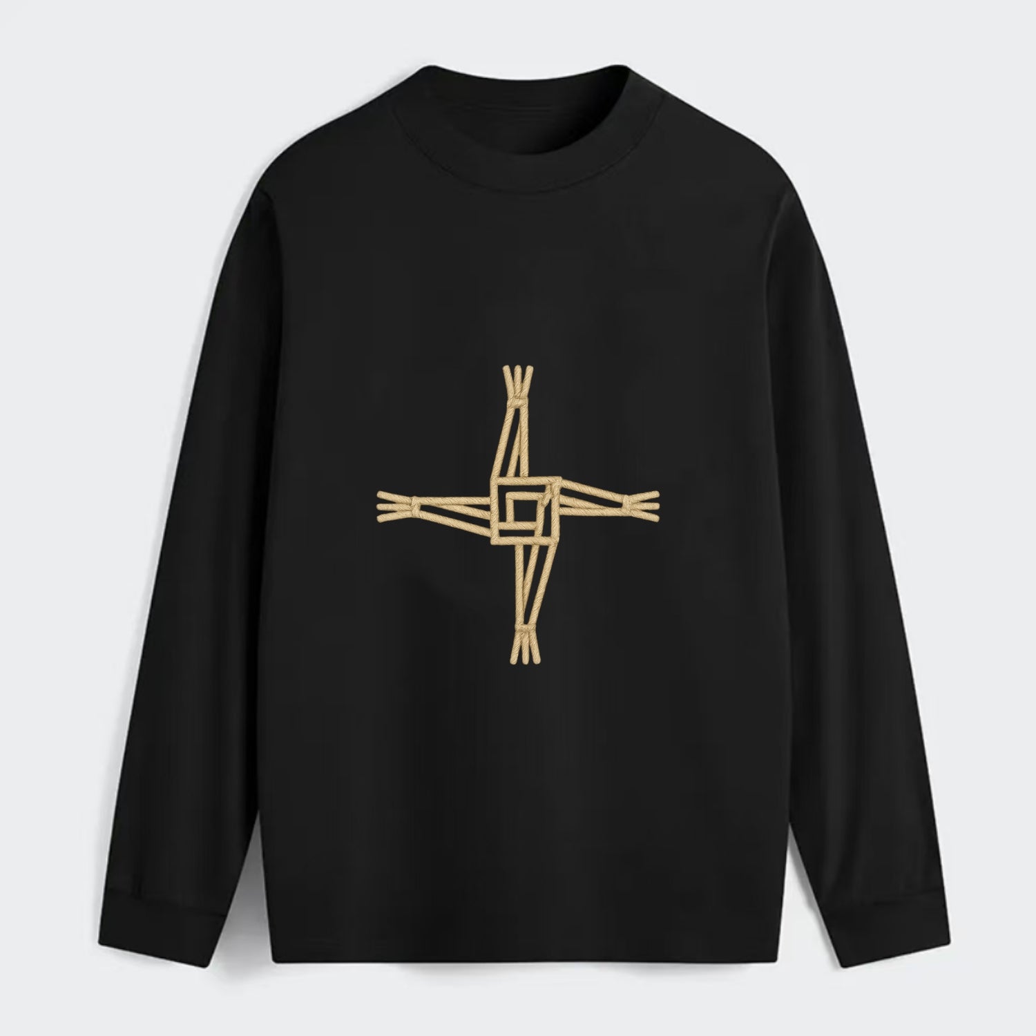 Saint Brigid's Cross  - Classic Long Sleeve Shirt - Black