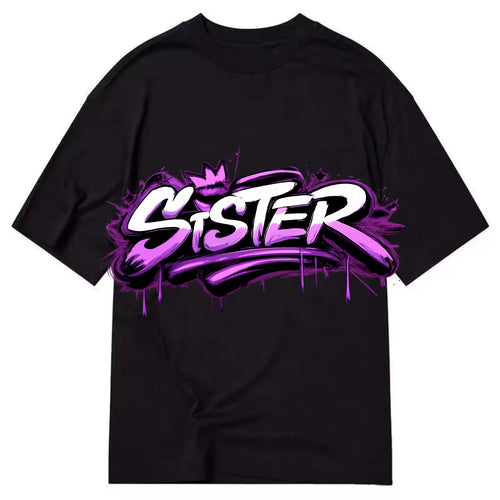 Bold typography design - SISTER - female bond, sisterhood - Classic T-shirt