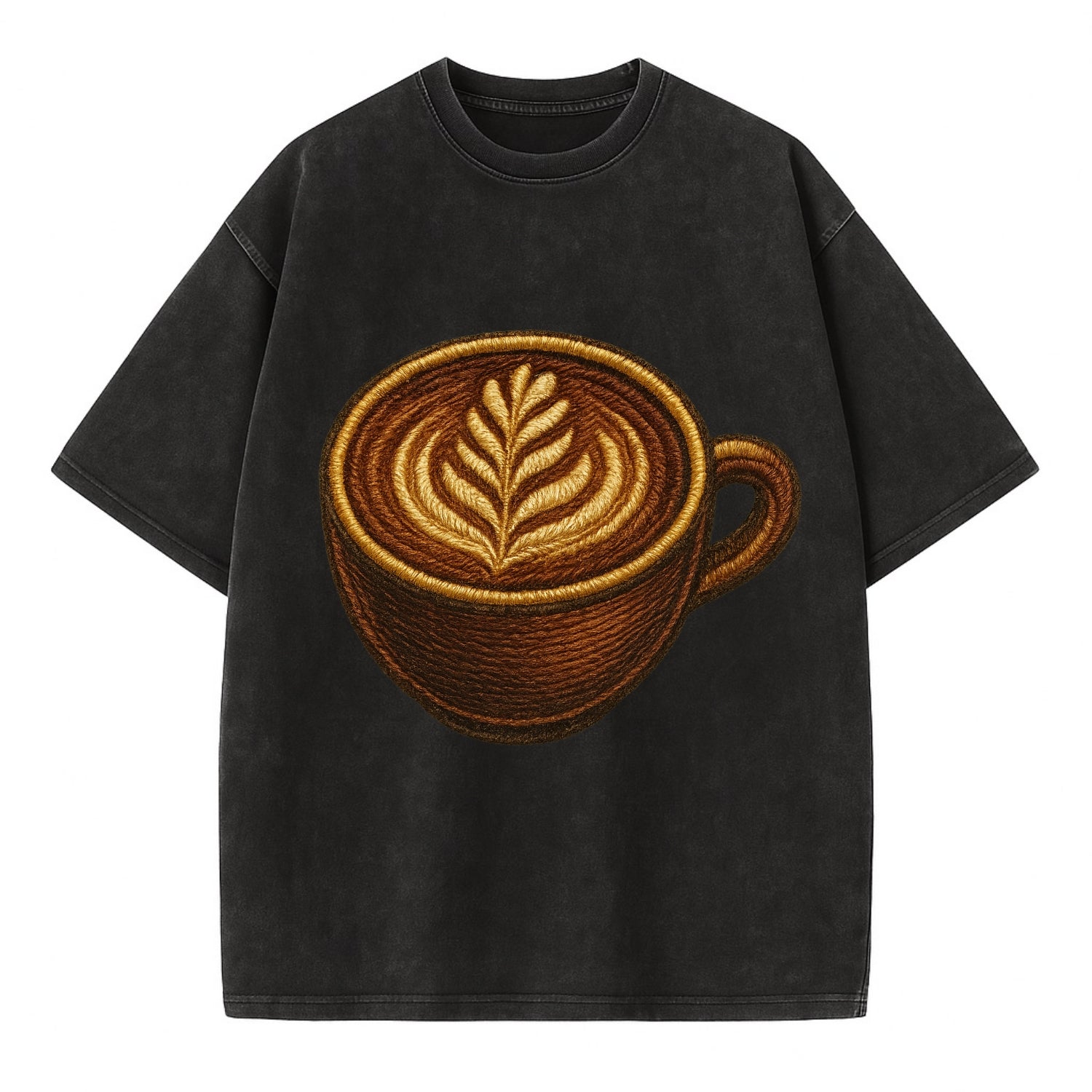 Latte Art  - Vintage T-shirt - Black