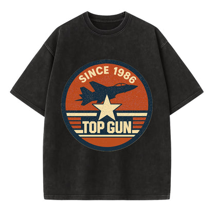 Top Gun Since 1986 - Vintage T-shirt - Black