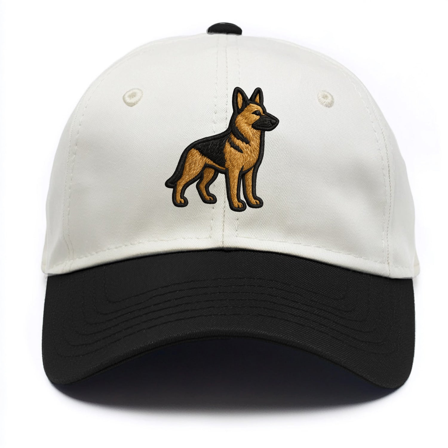 German Shepherd - Trendy minimal silhoue - Two Tone Cap - Black