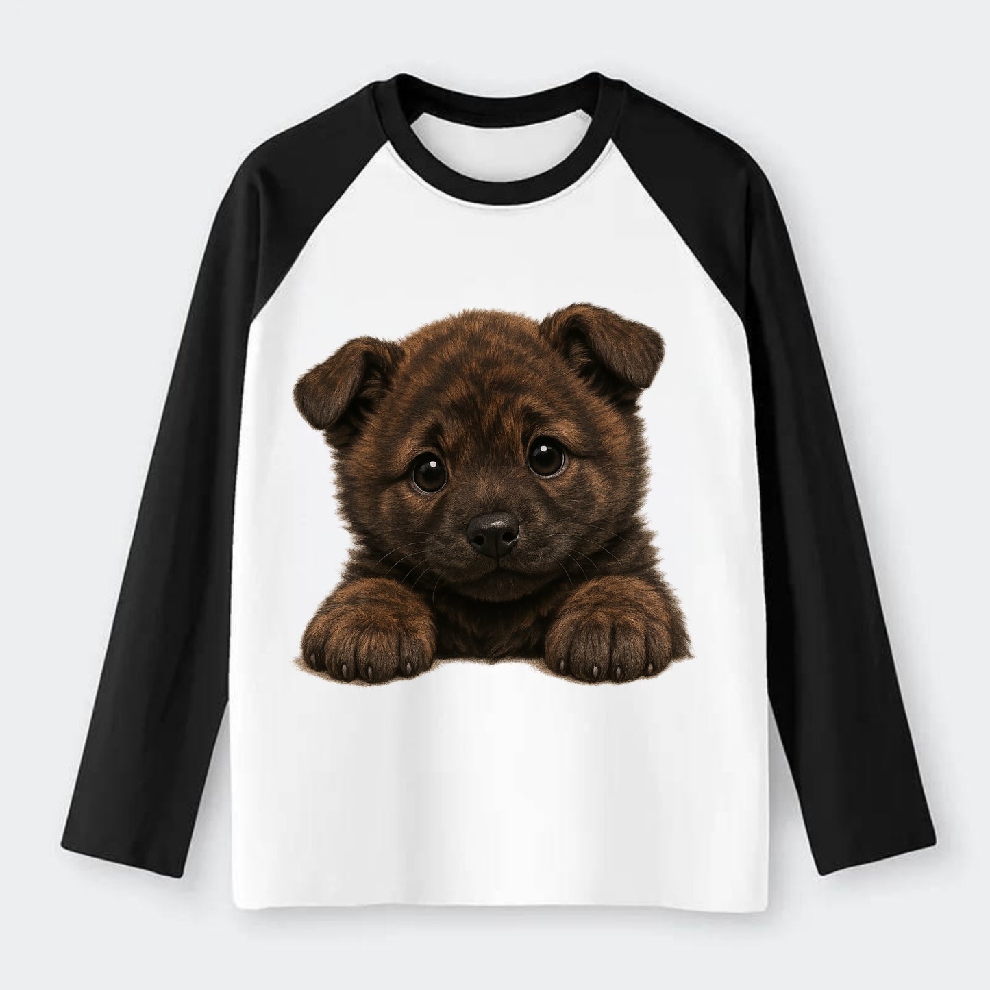 Kai Ken  - Raglan Long Sleeve T-Shirt - Black