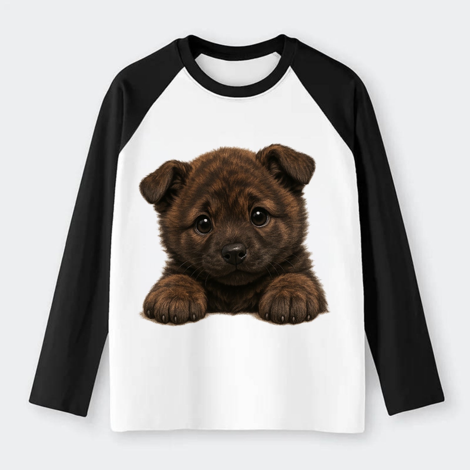 Kai Ken  - Raglan Long Sleeve T-Shirt - Black