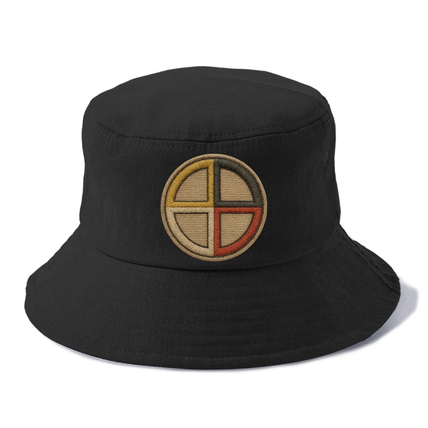 Medicine Wheel  - Bucket Hat - Black