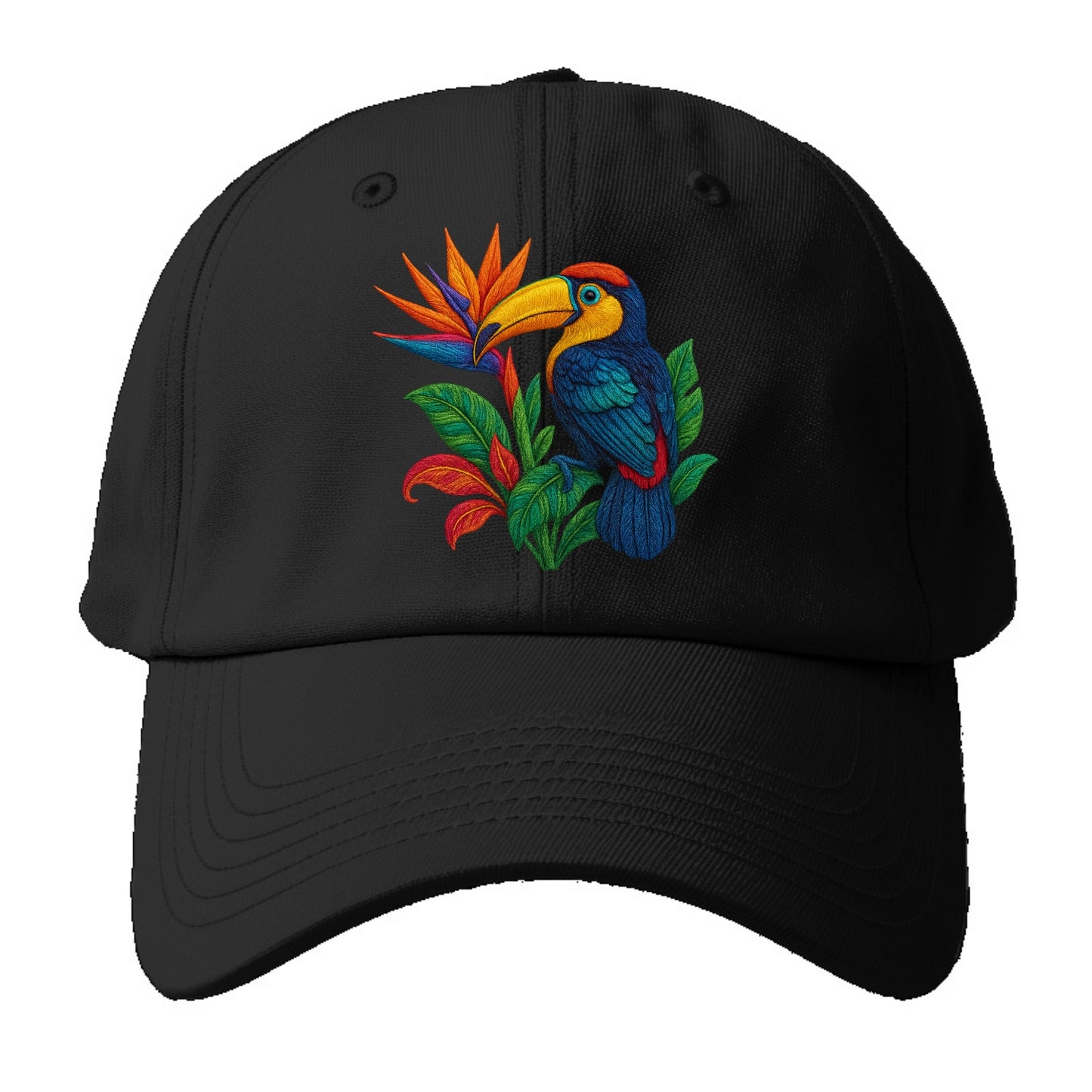 Toucan Paradise - Baseball Cap For Big Heads - Black