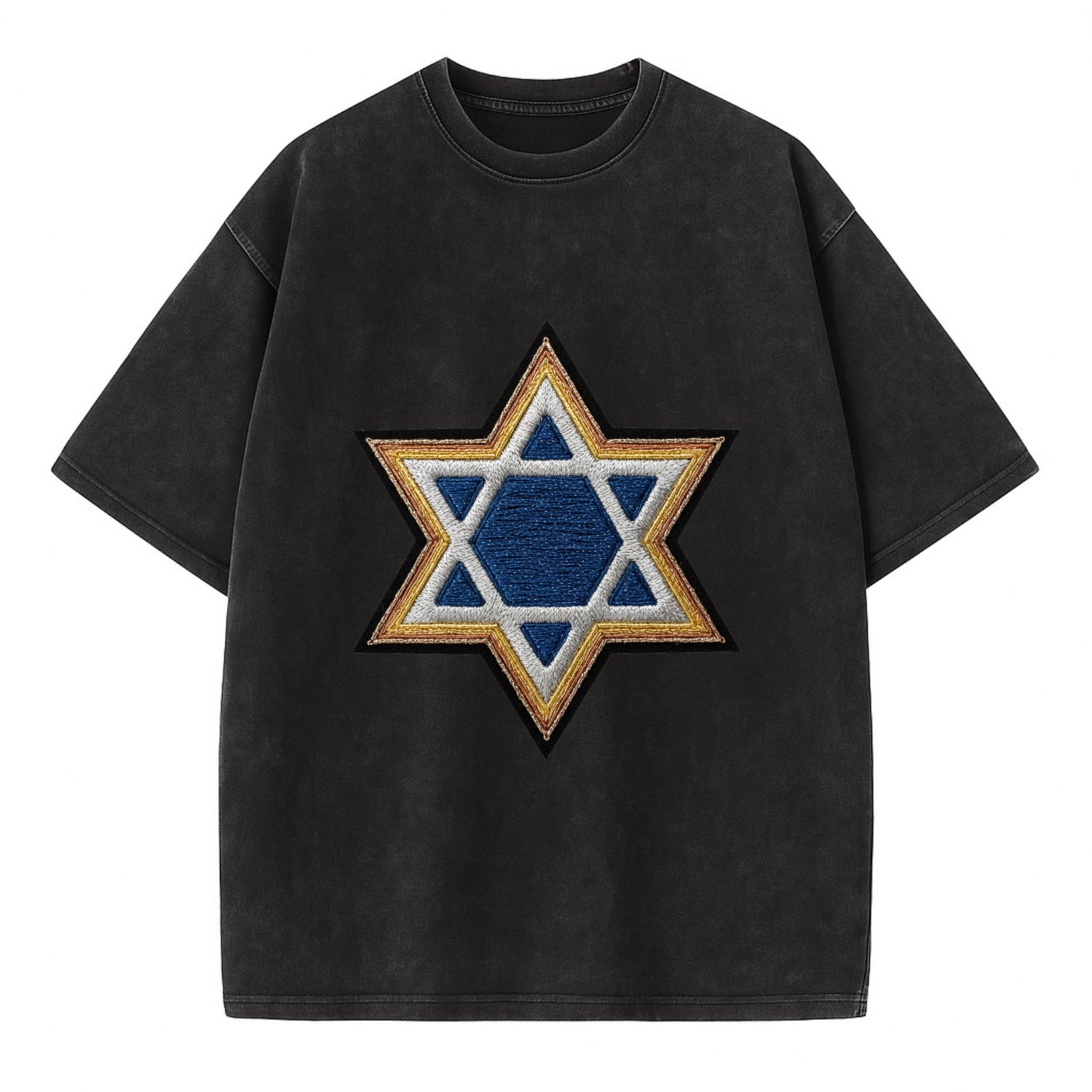 Star of David - Vintage T-shirt - Black