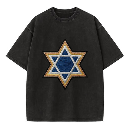 Star of David - Vintage T-shirt - Black