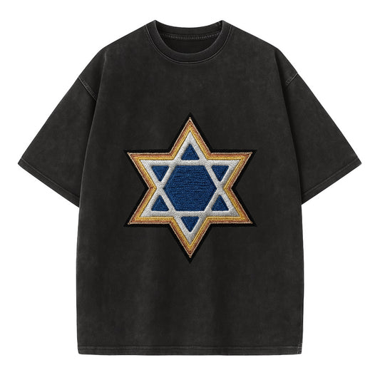Star of David - Vintage T-shirt - Black