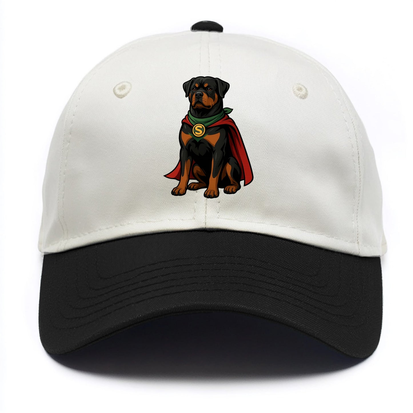 Rottweiler Strong Hero  - Two Tone Cap - Black