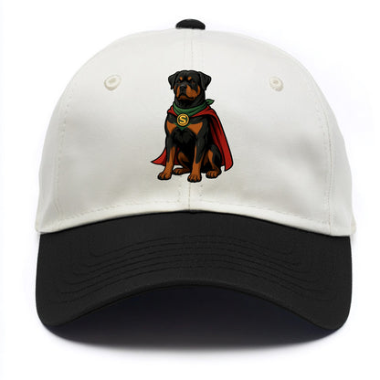 Rottweiler Strong Hero  - Two Tone Cap - Black