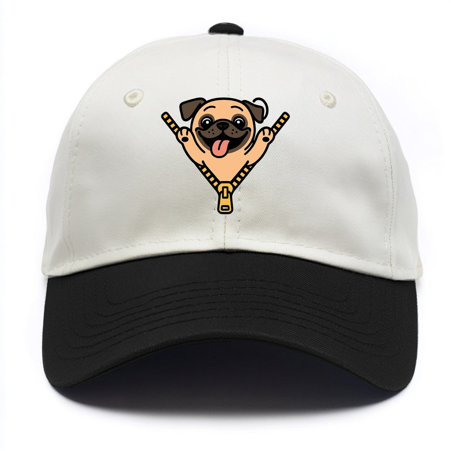 Pug - Two Tone Cap - Black