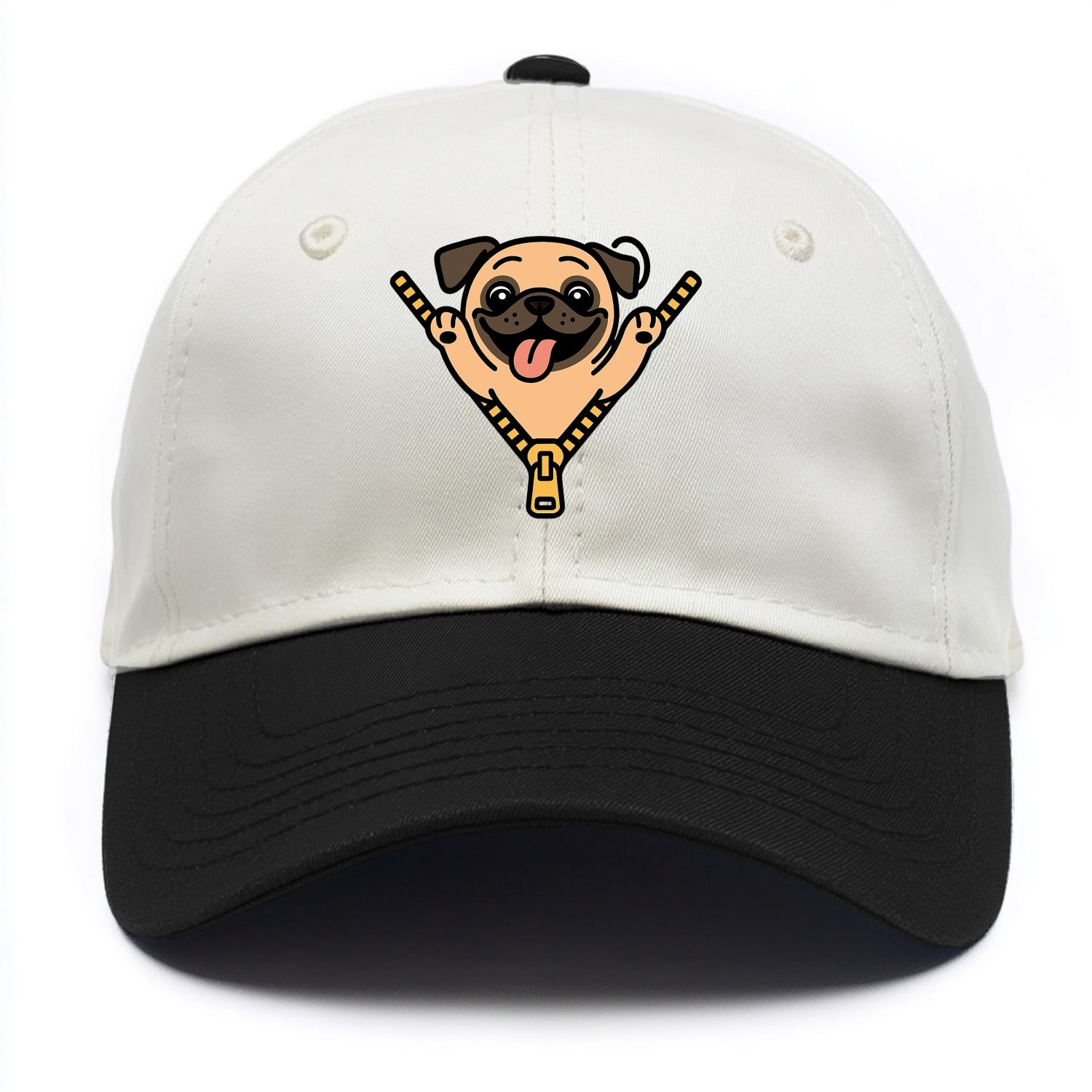 Pug - Two Tone Cap - Black