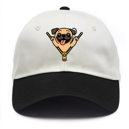 Pug - Two Tone Cap - Black