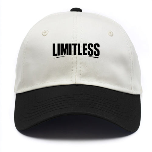 Bold typography design - LIMITLESS - no boundaries, infinite potential - Two Tone Cap