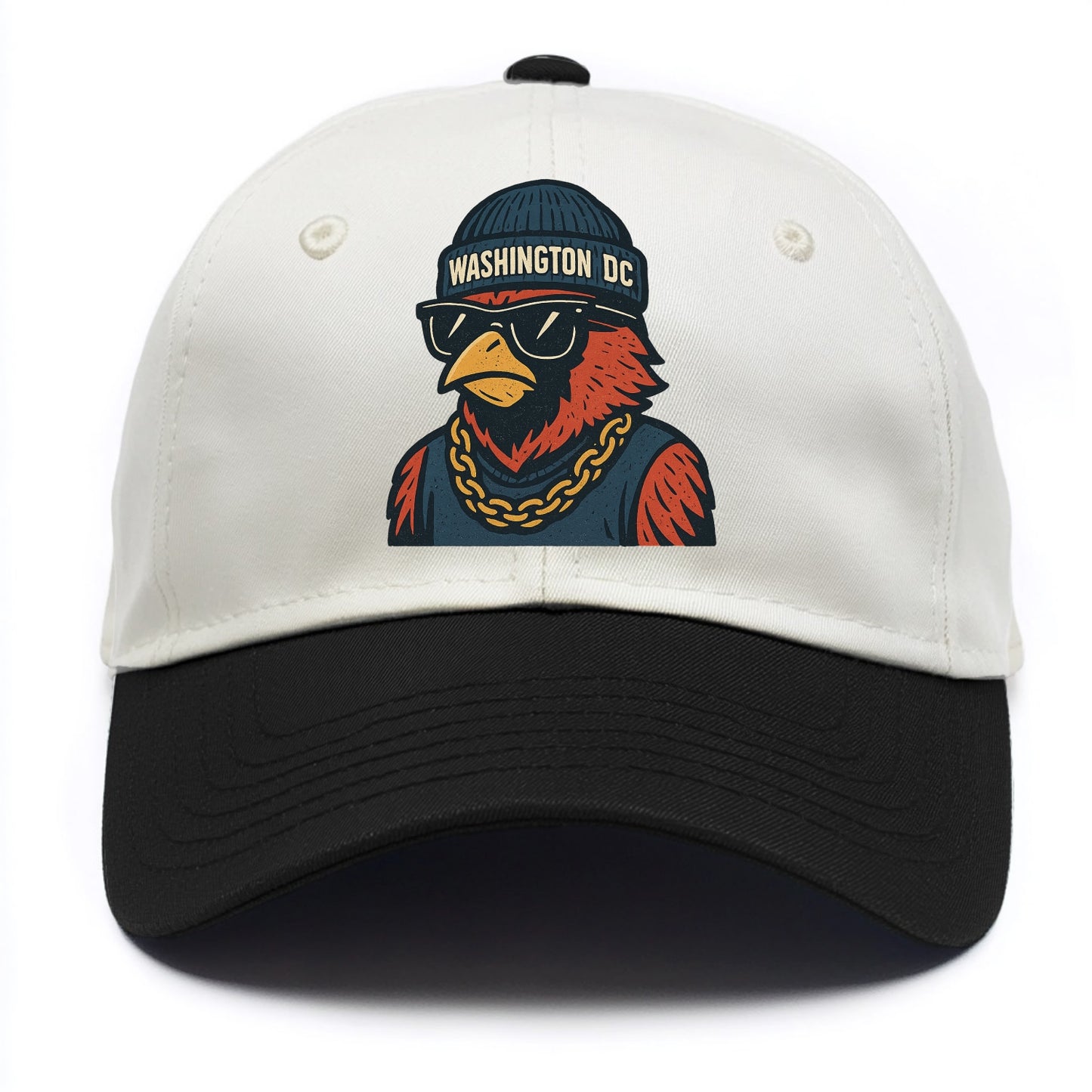 "cardinal" "washington Dc" "dc" "navy" "us East" - Two Tone Cap - Black