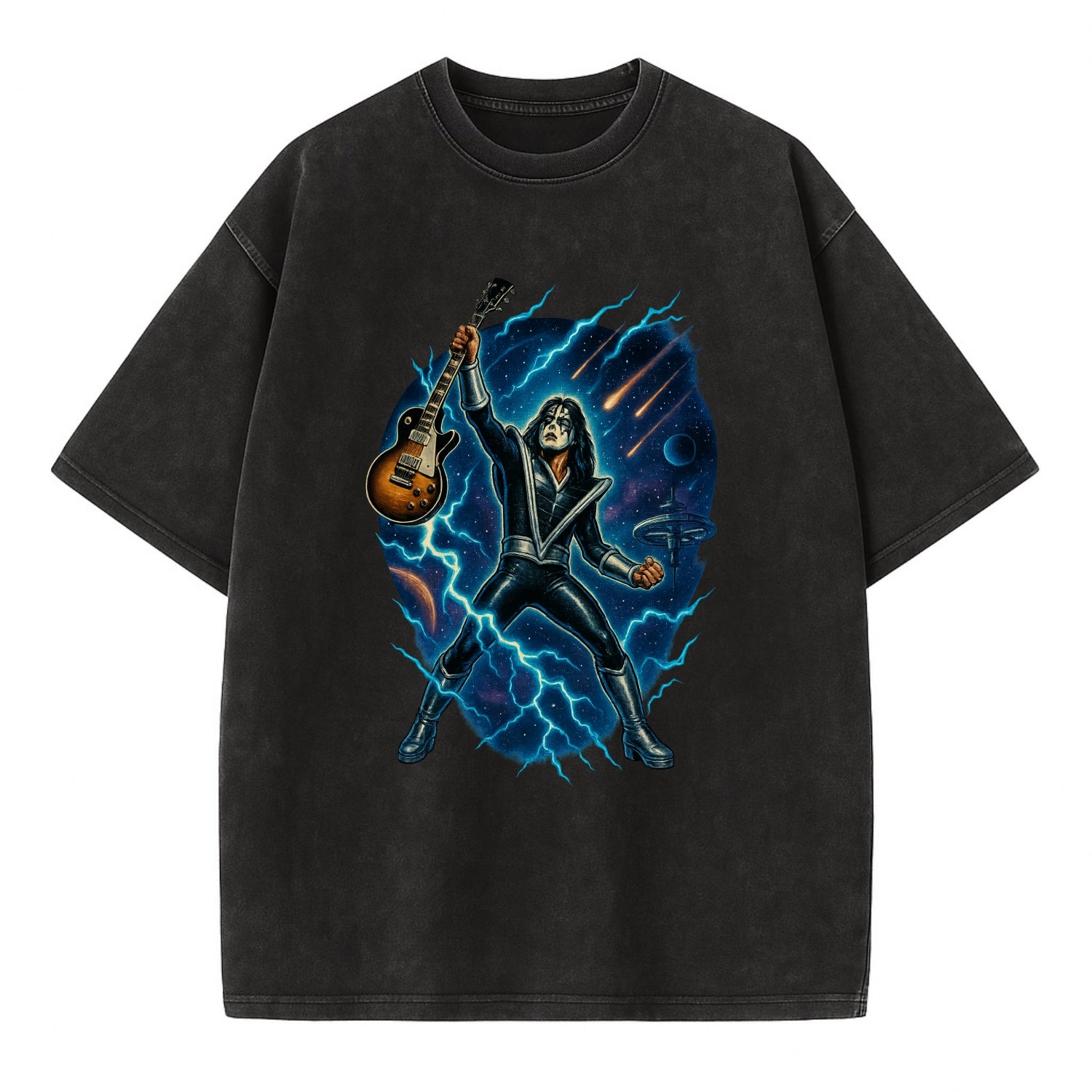 Ace Frehley Cosmic Solo - Vintage T-shirt - Black