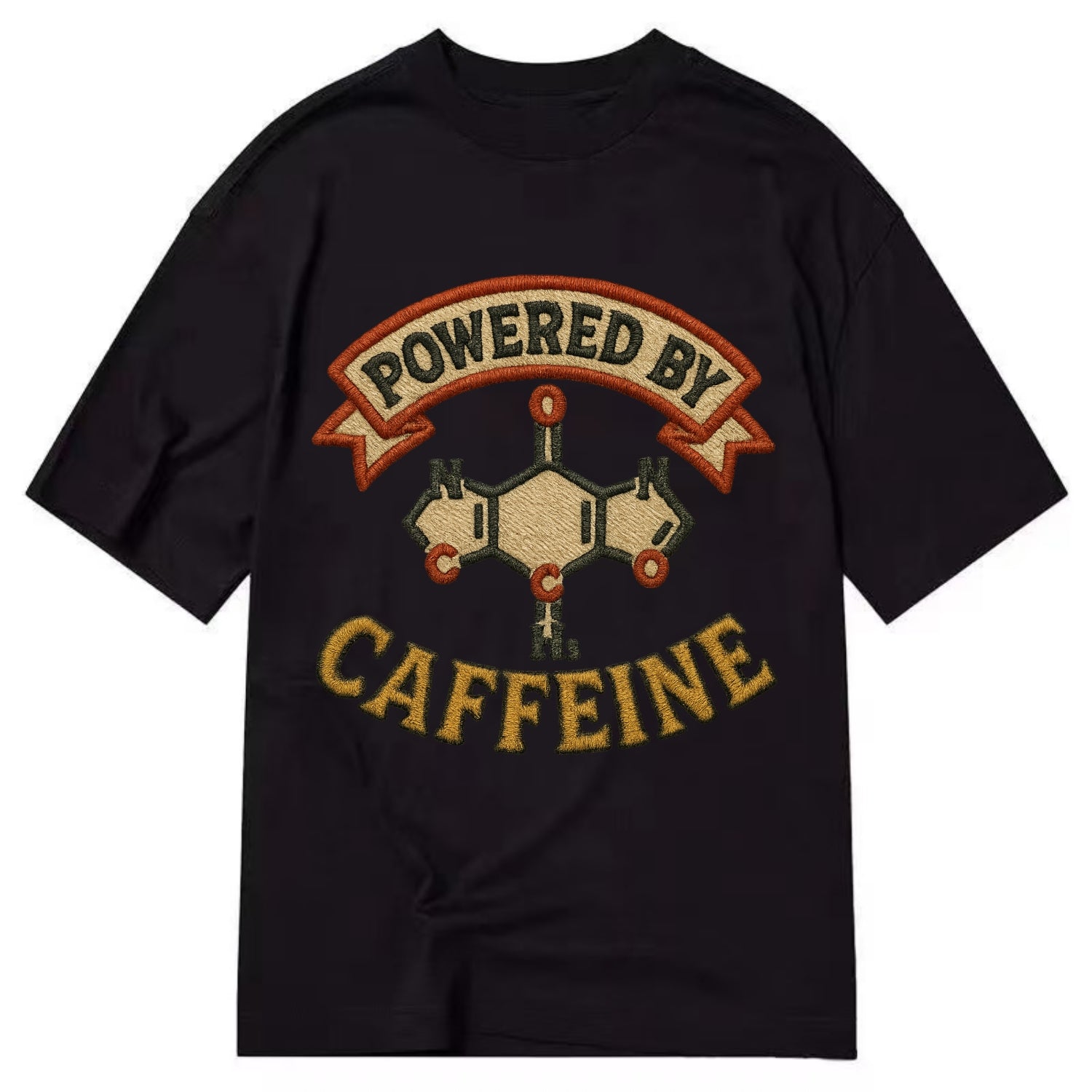 Powered By Caffeine  - Classic T-shirt - Black