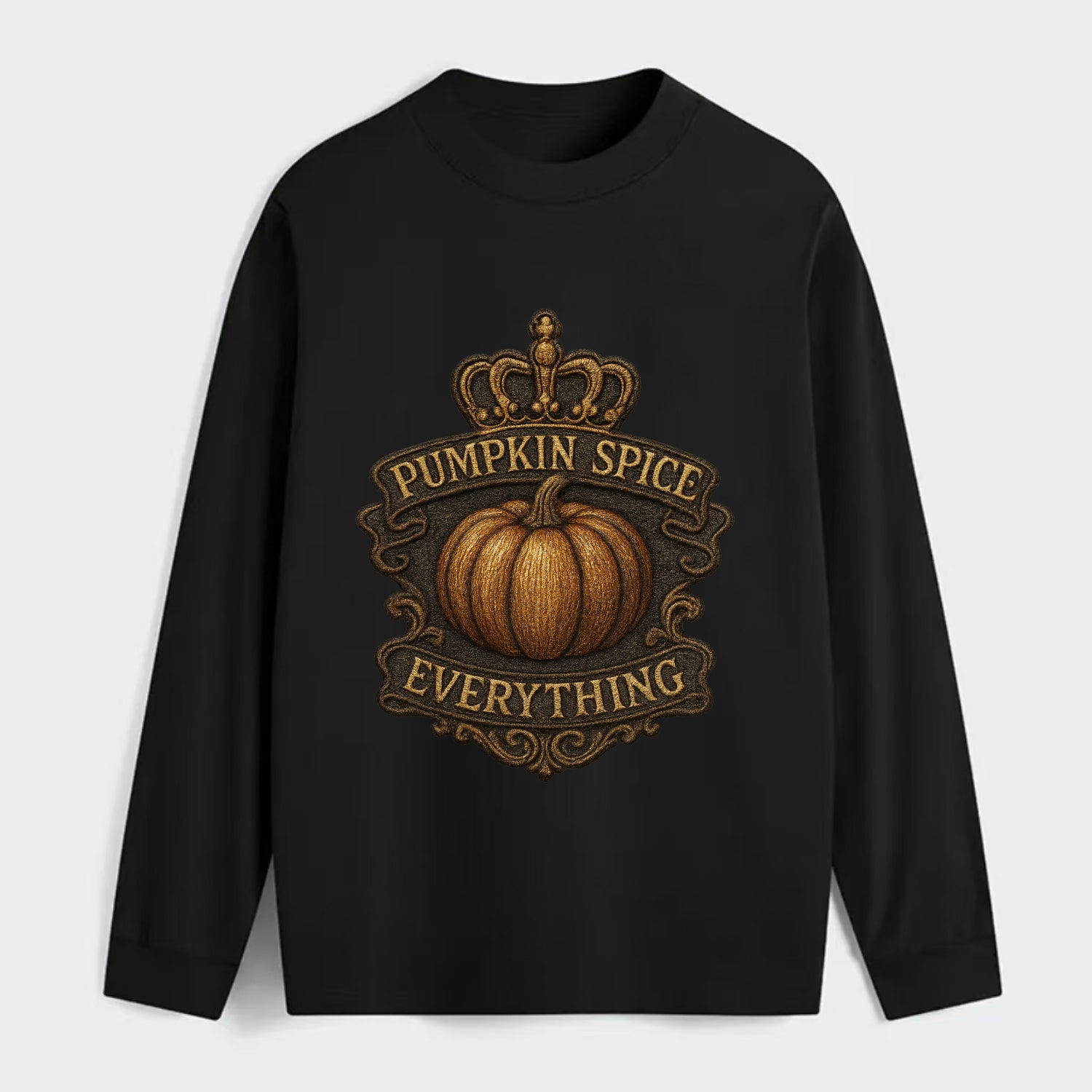 Pumpkin Spice Everything  - Classic Long Sleeve Shirt - Black