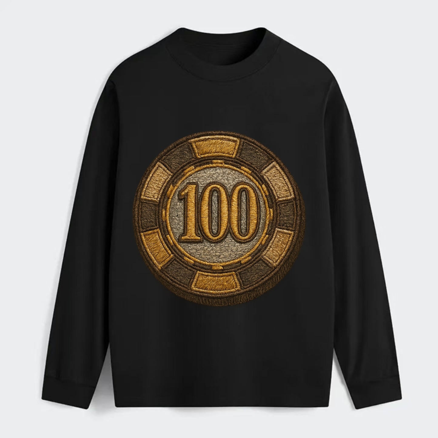Poker Chip  - Classic Long Sleeve Shirt - Black