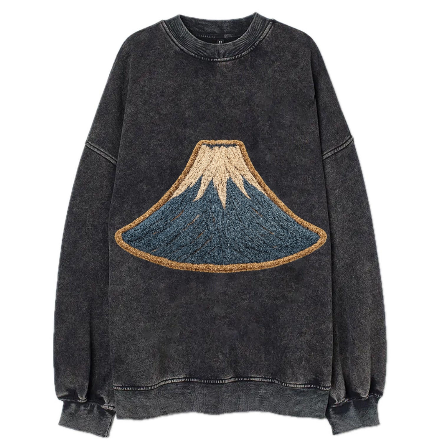 Sacred Mountain  - Vintage Sweatshirt - Black