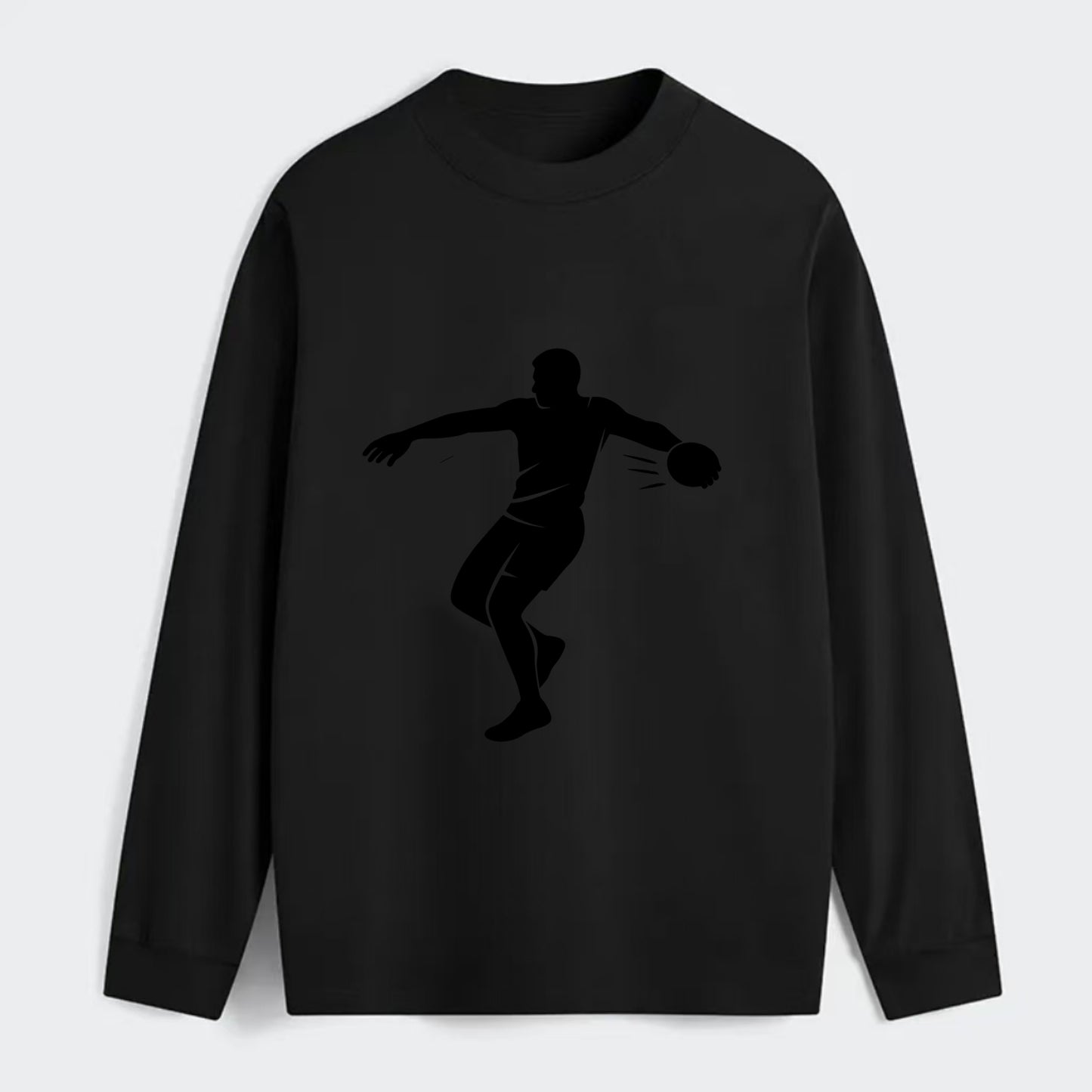Discus thrower spinning release - Classic Long Sleeve Shirt - Black