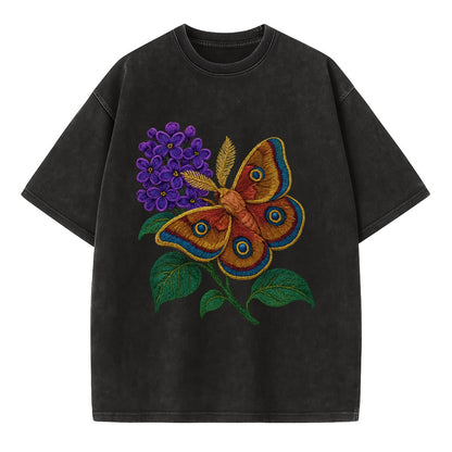 Polyphemus Moth - Vintage T-shirt - Black
