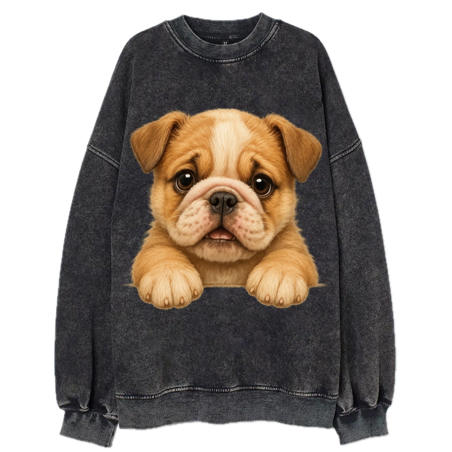 Bulldog  - Vintage Sweatshirt - Black