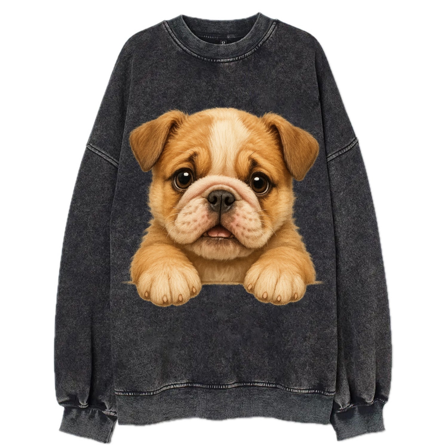 Bulldog  - Vintage Sweatshirt - Black