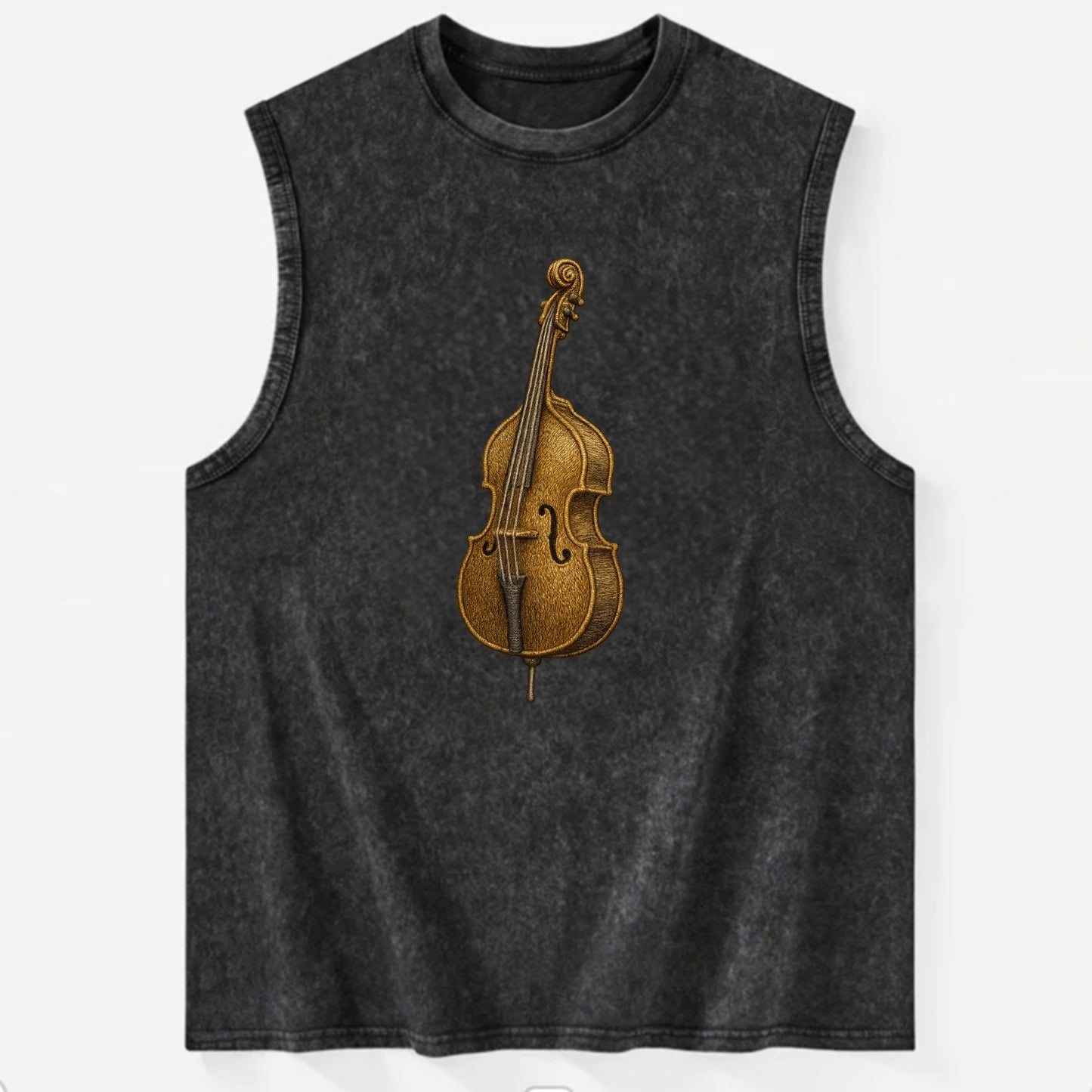 Acoustic Bass  - Vintage Washed Tank - Black