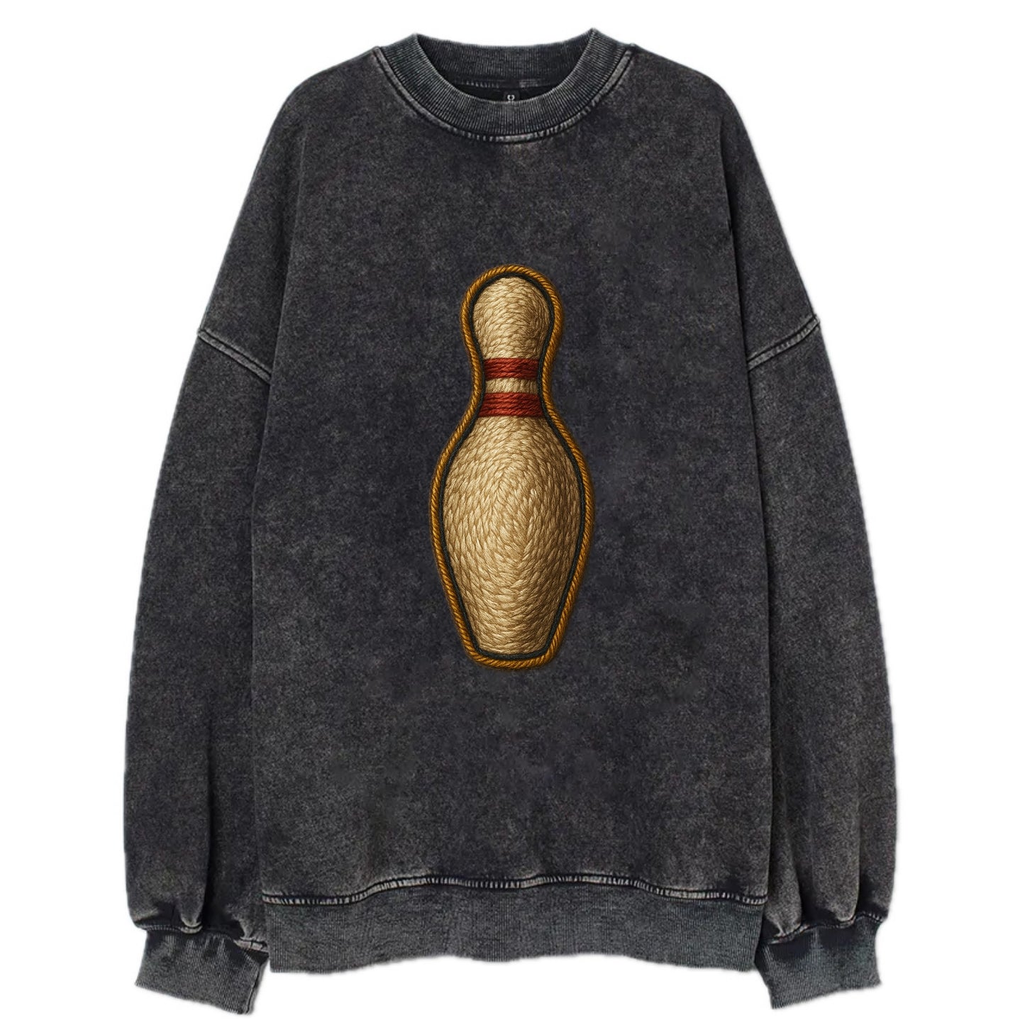 Bowling Pin  - Vintage Sweatshirt - Black