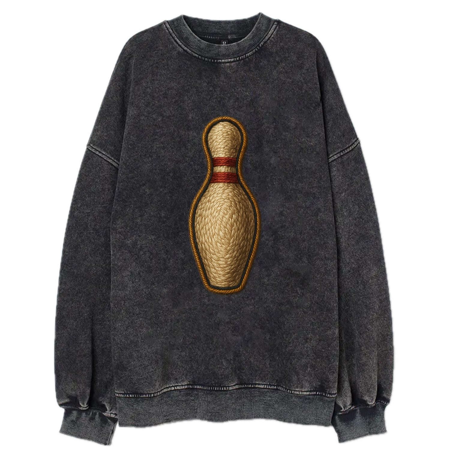 Bowling Pin  - Vintage Sweatshirt - Black