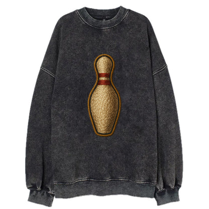Bowling Pin  - Vintage Sweatshirt - Black