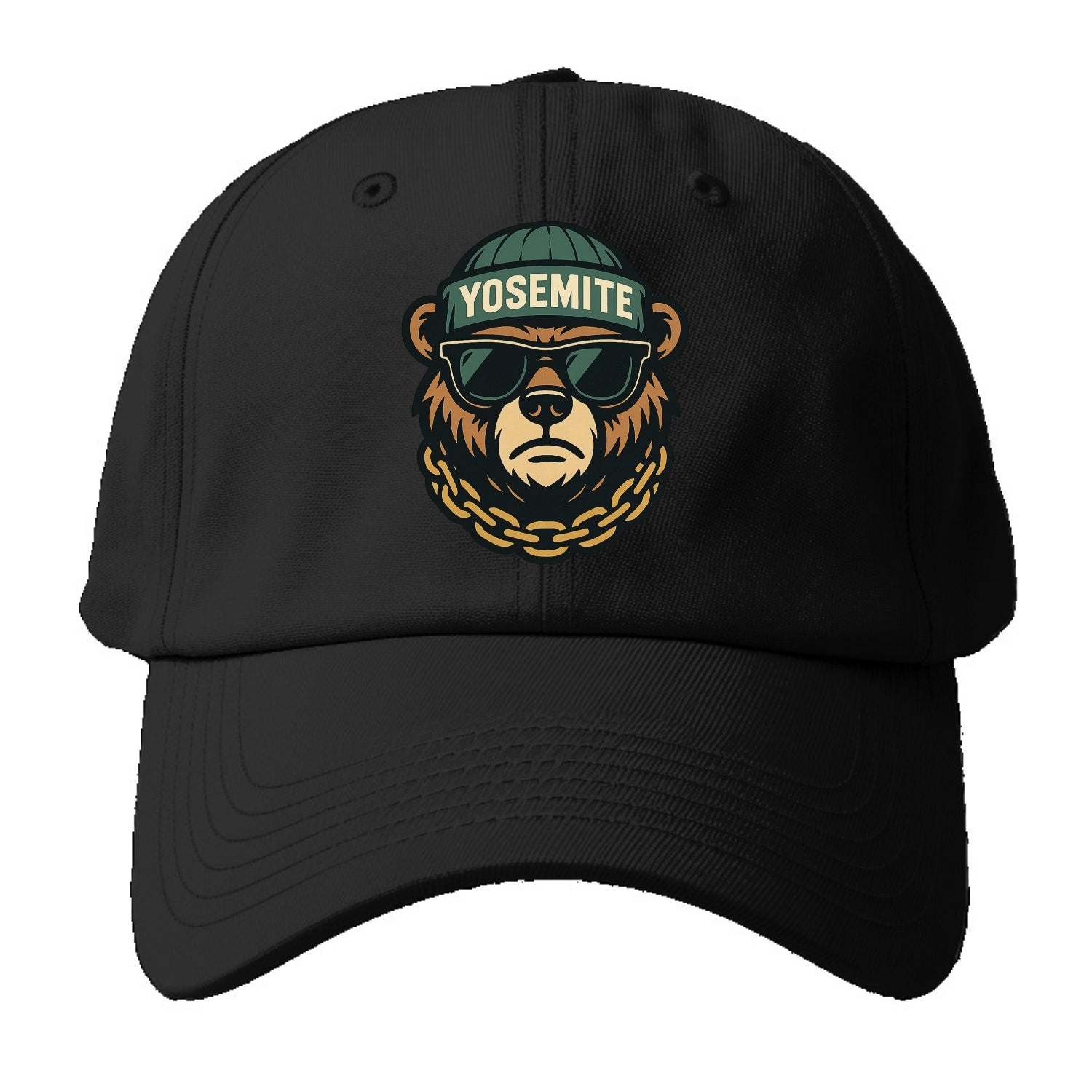 Yosemite Bear - Baseball Cap - Black