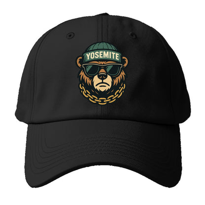 Yosemite Bear - Baseball Cap - Black