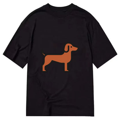Vizsla - Rust colored flat side profile - Classic T-shirt - Black