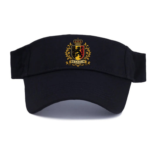 Belgium Lion Emblem (black Lion Rampant, Black/yellow/red Shield) Visor - Black