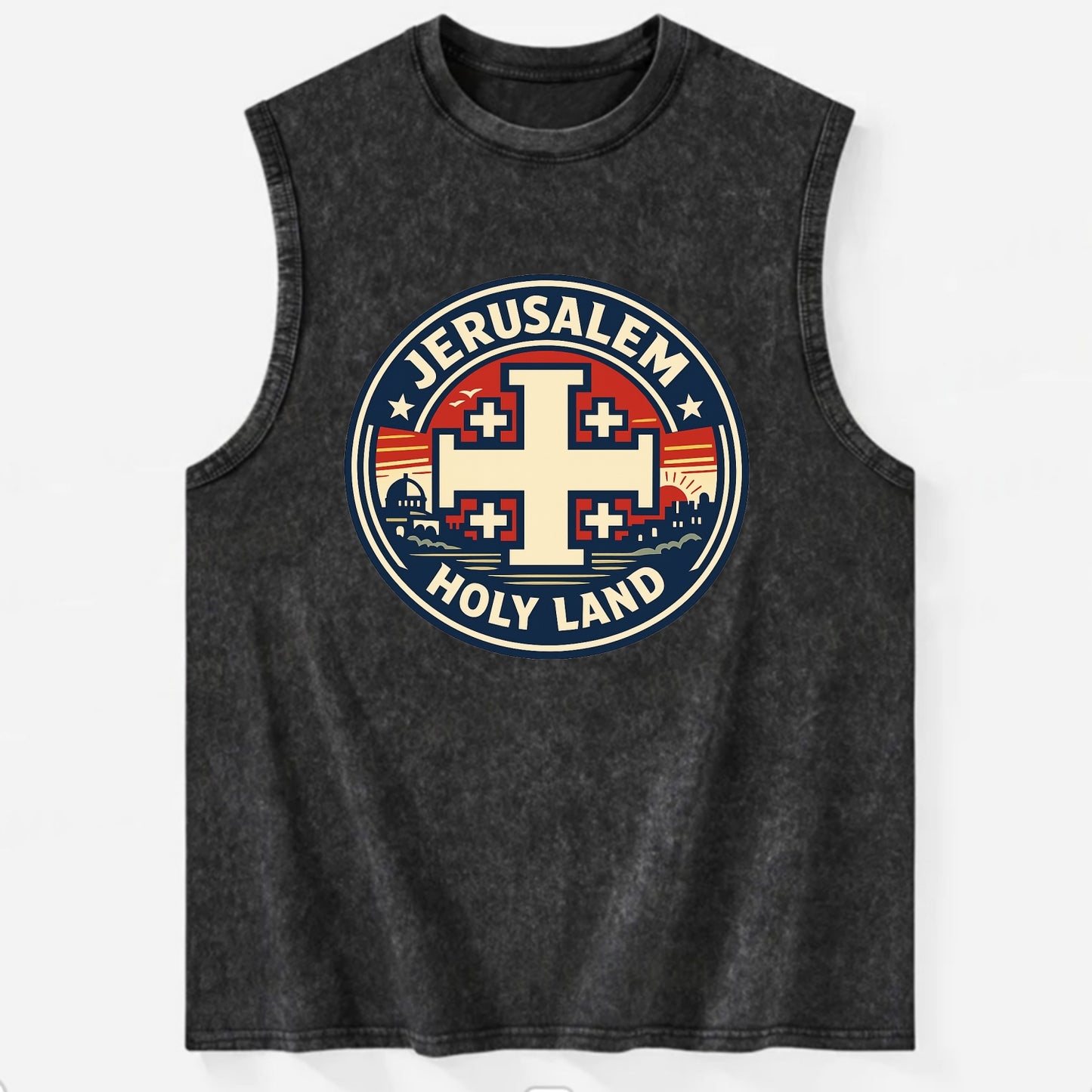 Heritage of the Cross - Vintage Washed Tank - Black