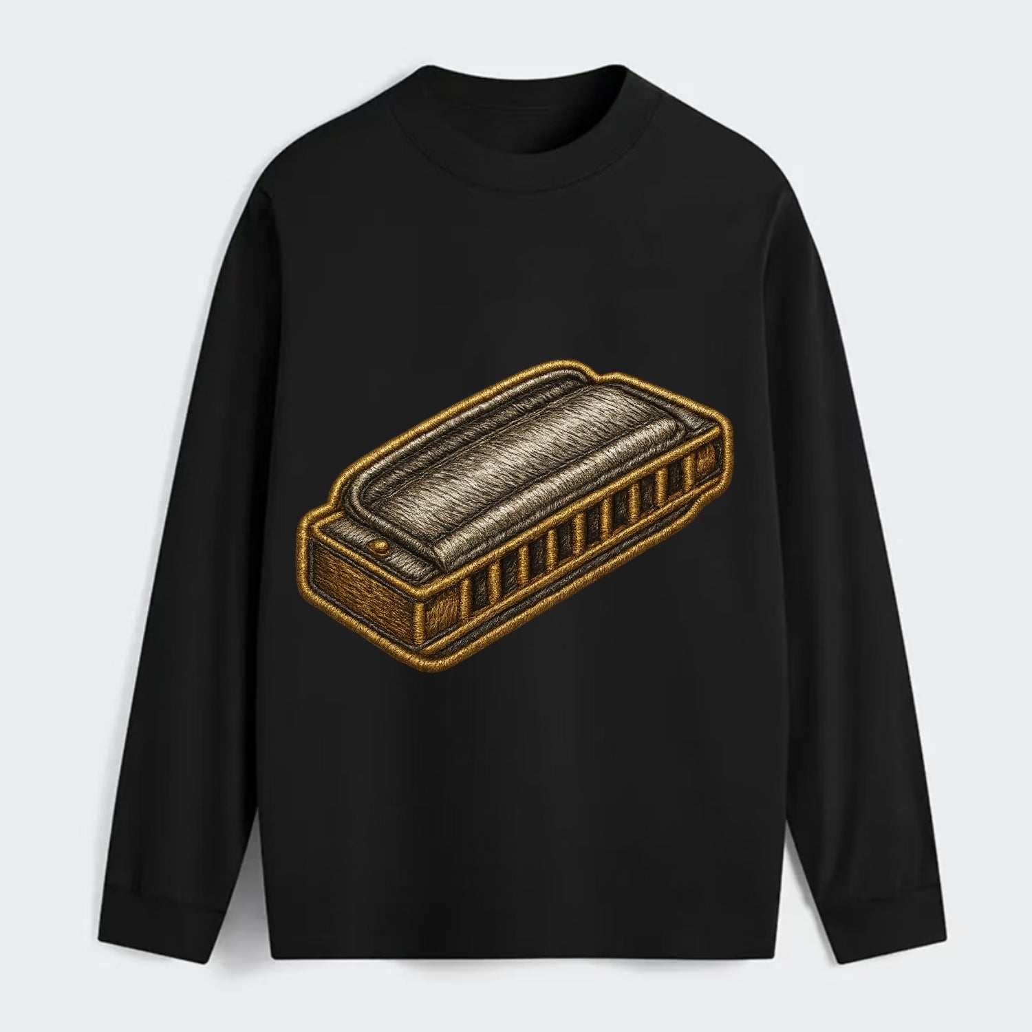 Harmonica  - Classic Long Sleeve Shirt - Black