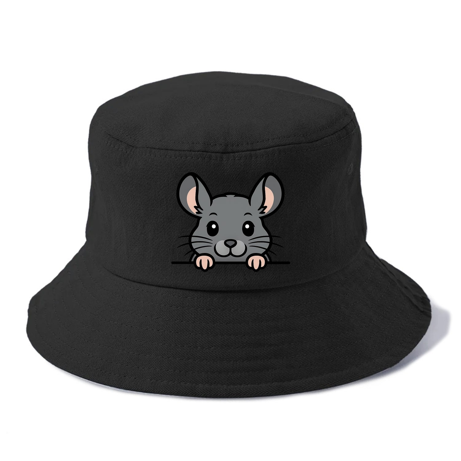 Chinchilla  - Bucket Hat - Black