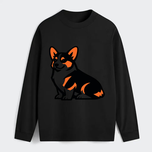 Tricolor Corgi Charm - Classic Long Sleeve Shirt