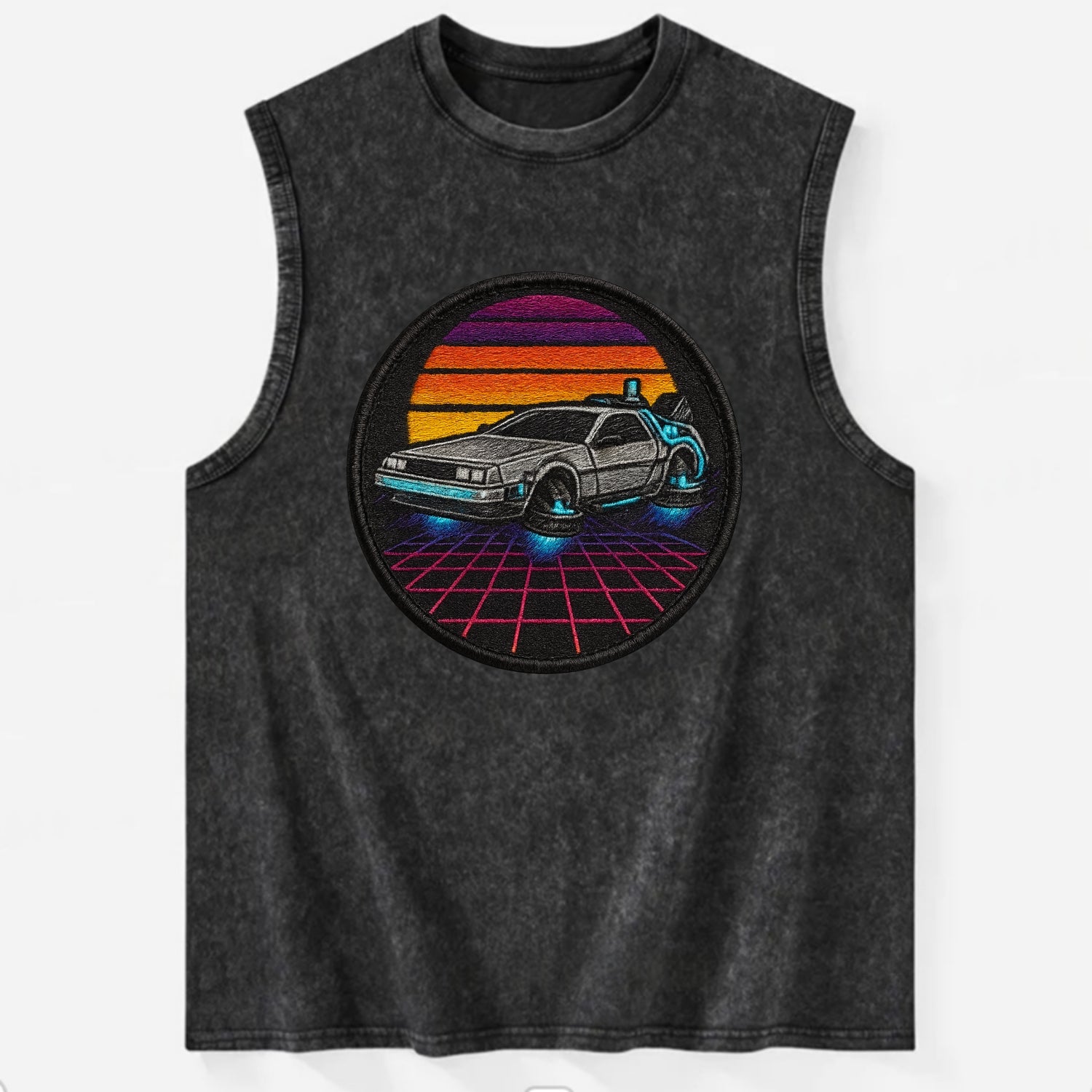 Retro Future - Vintage Washed Tank - Black