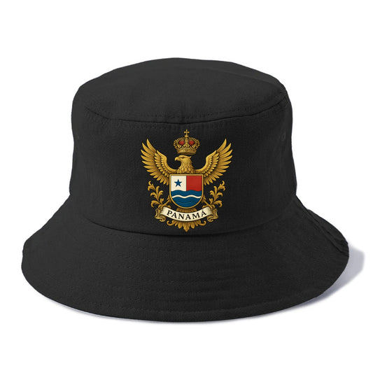 Panama Heritage Badge  - Bucket Hat - Black