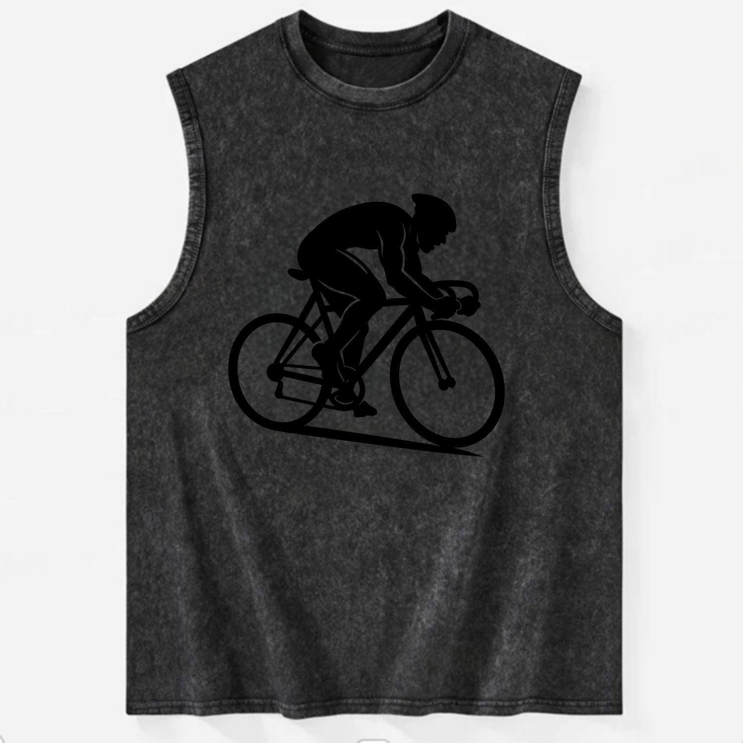 Sprint cyclist racing stance - Vintage Washed Tank - Black